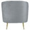 Reigha Grey and Gold Upholstered Tufted Chair B062P145585