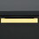 Lexie Black and Gold 2-Drawer Rectangular Nightstand B062P145592