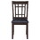 Antonia Espresso and Black Lattice Back Side Chairs (Set of 2) B062P145598