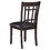 Antonia Espresso and Black Lattice Back Side Chairs (Set of 2) B062P145598