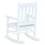 Evenly White Slat Back Youth Rocking Chair B062P145602
