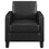 Jared Black Cushion Back Upholstered Accent Chair B062P145613