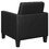 Jared Black Cushion Back Upholstered Accent Chair B062P145613