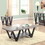 Olea Antique Grey and Black Rectangle Sofa Table B062P145629