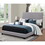 B062P145650 Grey+Fabric+Queen+Box Spring Required+Wood