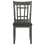 Antonia Medium Grey and Black Lattice Back Side Chairs (Set of 2) B062P145657