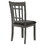 Antonia Medium Grey and Black Lattice Back Side Chairs (Set of 2) B062P145657