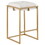 Soccoro Beige and Gold Square Counter Height Stools (Set of 2) B062P145674