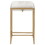 Soccoro Beige and Gold Square Counter Height Stools (Set of 2) B062P145674