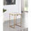 Soccoro Beige and Gold Square Counter Height Stools (Set of 2) B062P145674