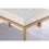 Soccoro Beige and Gold Square Counter Height Stools (Set of 2) B062P145674