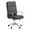 Amos Grey and Chrome Upholstered Office Chair with Casters B062P145687