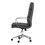 Amos Grey and Chrome Upholstered Office Chair with Casters B062P145687