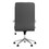 Amos Grey and Chrome Upholstered Office Chair with Casters B062P145687