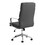 Amos Grey and Chrome Upholstered Office Chair with Casters B062P145687