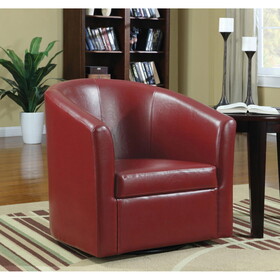 Tournefeuille Red Swivel Armchair B062P145688