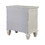Grace Cream White 3-drawer Nightstand with Pull Out Tray B062P148635