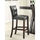 Morrison Cappuccino and Black Bar Height Stool (Set of 2) B062P153484