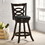 Torsten Cappuccino and Black Swivel Counter Height Stool (Set of 2) B062P153488