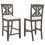 Grand Prarie Barn Grey and Light Khaki Counter Height Stool (Set of 2) B062P153498