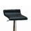 Avante-Garde Black and Chrome Backless Bar Stool B062P153500