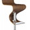 Selene Walnut and Chrome S-Shaped Adjustable Bar Stool B062P153511