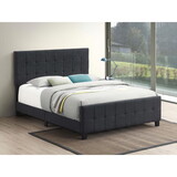 Destiny Grey Tufted Upholstered Queen Panel Bed P-B062P145551