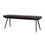 Willacy Espresso and Black Tufted Cushion Side Bench B062P153581
