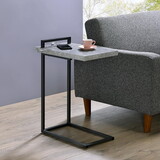 Stetsonia Grey and Gunmetal C-Table with USB Charging Port B062P153590