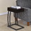 Fandango Cappuccino and Gunmetal Hi-tech Accent Table B062P153621