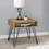 Amara Golden Oak and Black Square End Table B062P153622