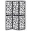 Brownlee Black 3-Panel Folding Screen B062P153649