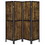 Rayport Antique Nutmeg and Black 4-Panel Folding Screen B062P153650