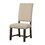 Ayers Beige and Smokey Black Upholestered Side Chair (Set of 2) B062P153669