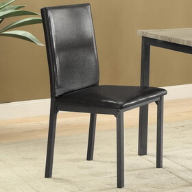 Hadsten Black and Grey Upholestered Side Chair (Set of 2) B062P153675