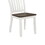 Dale Espresso and White Dining Chair with Wood Seat (Set of 2) B062P153676