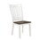 Dale Espresso and White Dining Chair with Wood Seat (Set of 2) B062P153676