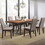 Charleston Taupe and Espresso Upholstered Dining Chair (Set of 2) B062P153678