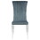 Regalia Dark Grey and Chrome Tufted Side Chair (Set of 2) B062P153679