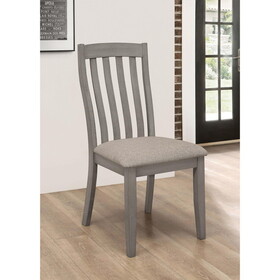 Kalina Grey Padded Side Chair (Set of 2) B062P153692