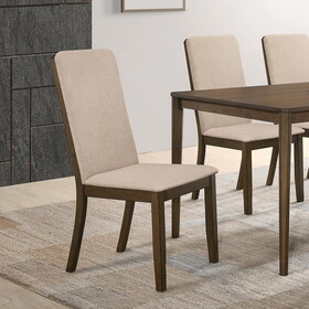 Breckenridge Latte and Medium Walnut Padded Side Chair (Set of 2) B062P153697