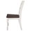 Bridgeview Dark Cocoa and White Ladder Back Side Chair (Set of 2) B062P153703