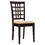 Austin Cappuccino and Beige Lattice Back Side Chair (Set of 2) B062P153705