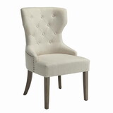 Summerside Beige and Rustic Smoke Tufted Dining Chair B062P153710