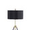 Alto Black and Gold Tripod Drum Shade Floor Lamp B062P153722