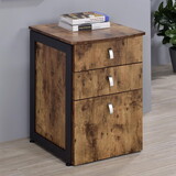 Asaad Antique Nutmeg 3-drawer File Cabinet B062P153724