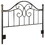 Alicia Black and Bronze Full and Queen Metal Headboard B062P153734