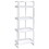 Brighton Glossy White 4-Shelf Open Back Bookcase B062P153766