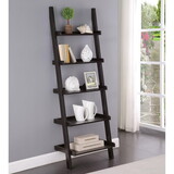 Sheridan Cappuccino Ladder 5-Shelf Bookcase B062P153772