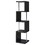 Black and Chrome 4-Tier Bookcase B062P153775